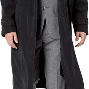 Men's Single Breasted Breasted Full Length Trench Coat All Year Round Raincoat