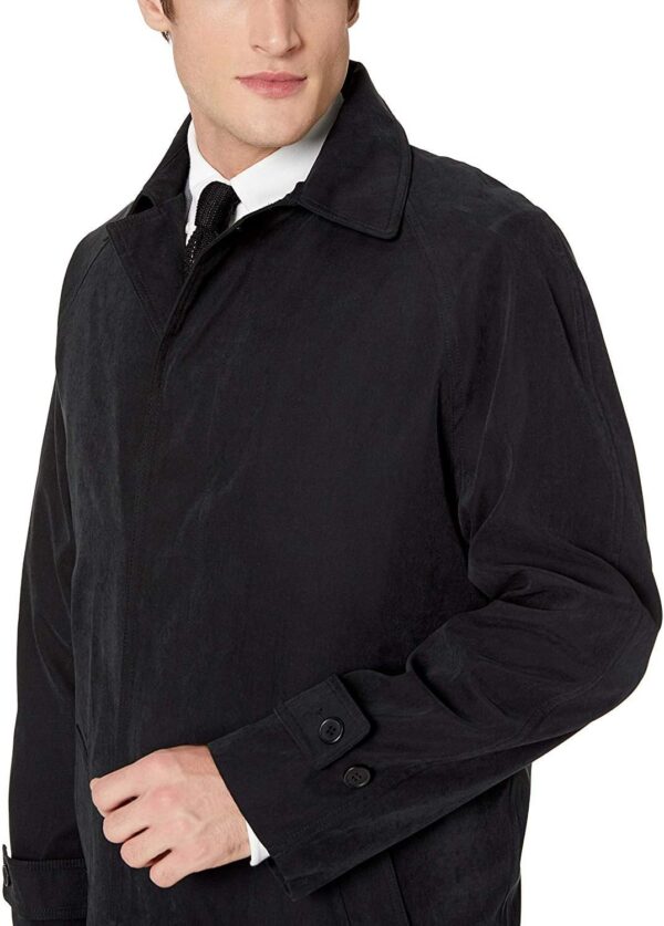 Men's Single Breasted Breasted Full Length Trench Coat All Year Round Raincoat