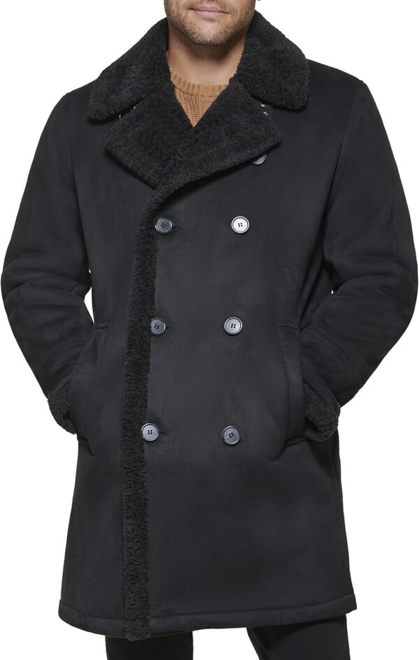 Men's Faux Shearling Midlength Overcoat