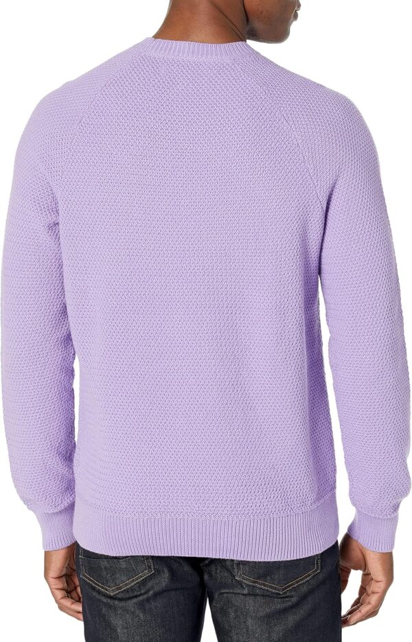 Oversized Crewneck Sweatshirt for Men, Textured, Cotton